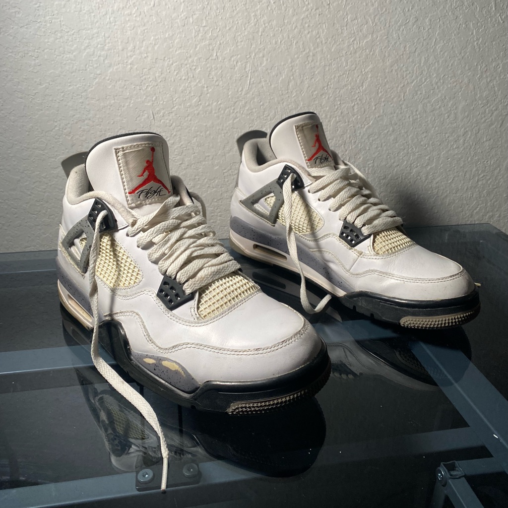 Air Jordan 4 White Cement